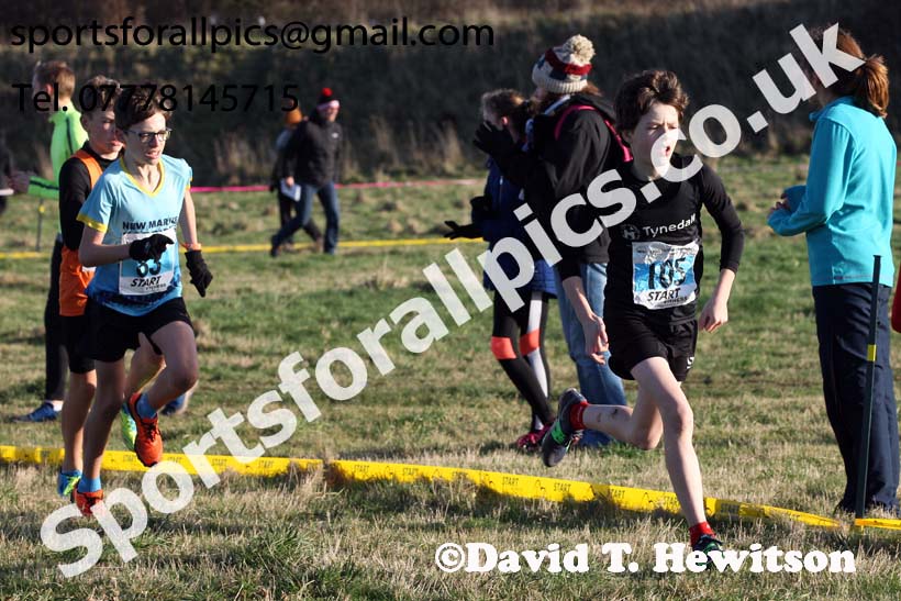 Boys under-13s North Eastern Cross Country, 2018 Northern Cross Country Champs., Wrekenton, Gateshead. Photo:  David T. Hewitson/Sports for All Pics